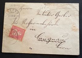 ANTIKER BRIEFUMSCHLAG 1882