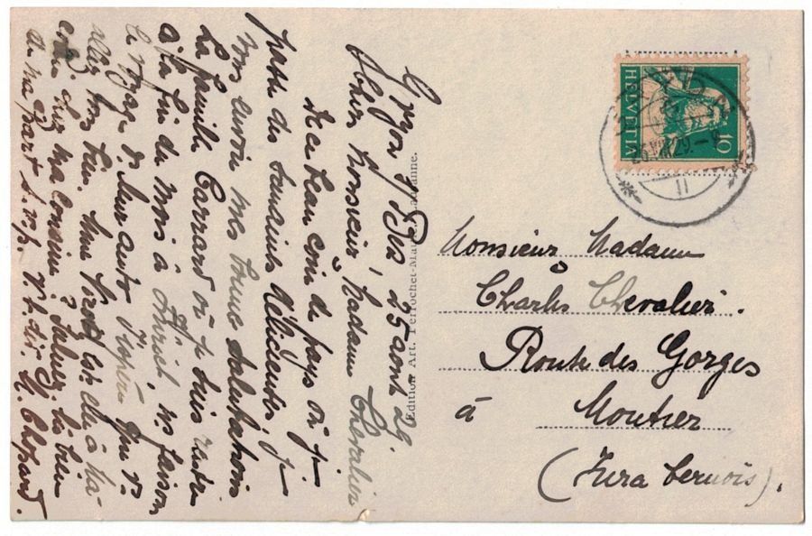 Cartoline postali: Lac Derborence, circulée 1929 – Usato da Frauenfeld venduto da POML 1