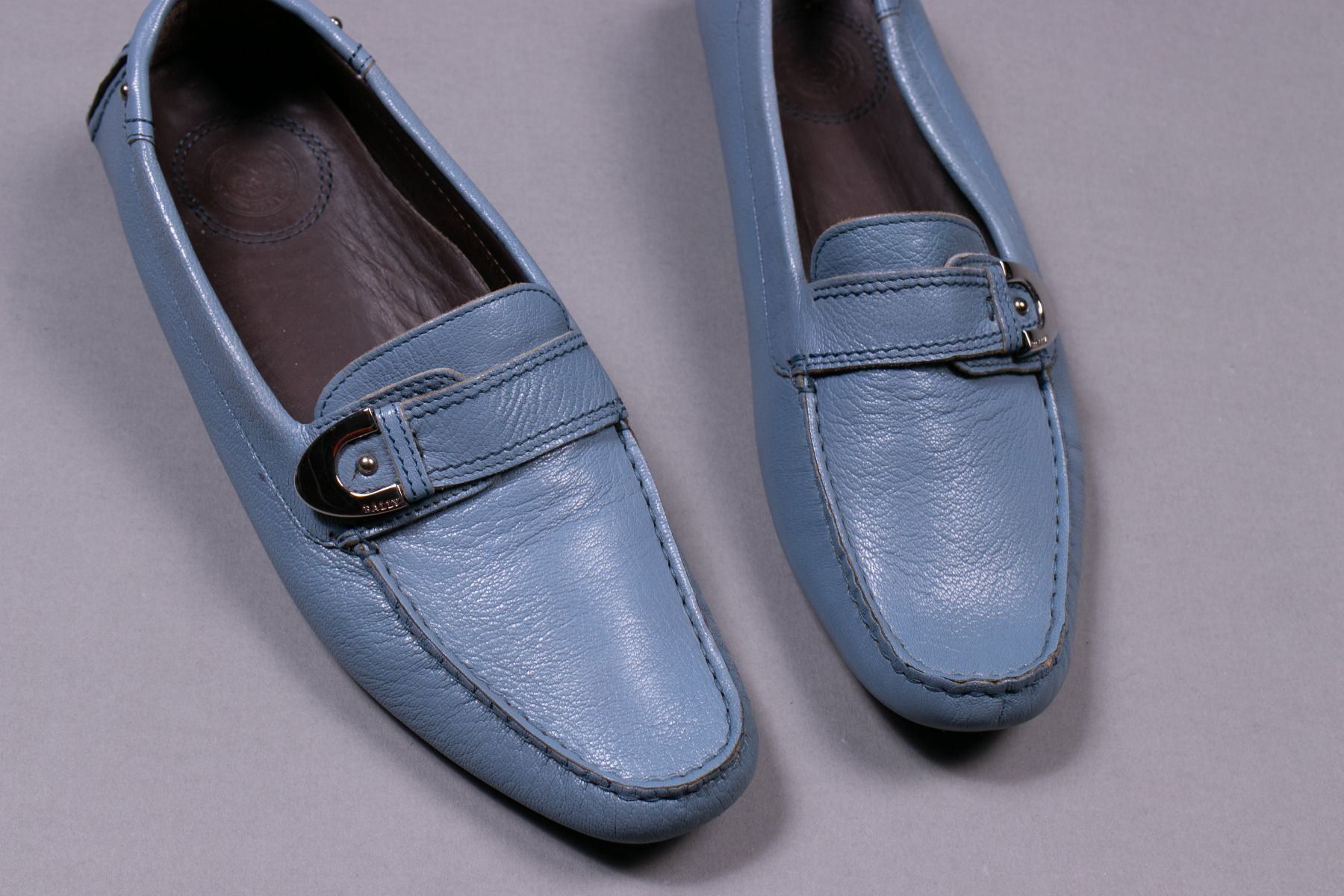 Bally Scarpe da donna: BALLY Blaue Ledermokassin - Gr37 – Usato da Hombrechtikon venduto da BAZ-Vintage 2