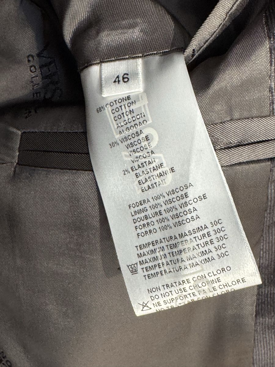 Versace Jacken: Versace Collection Blazer Size 46, Grey Velvet – Neu (gemäss Beschreibung) aus Zürich von Keller110 2