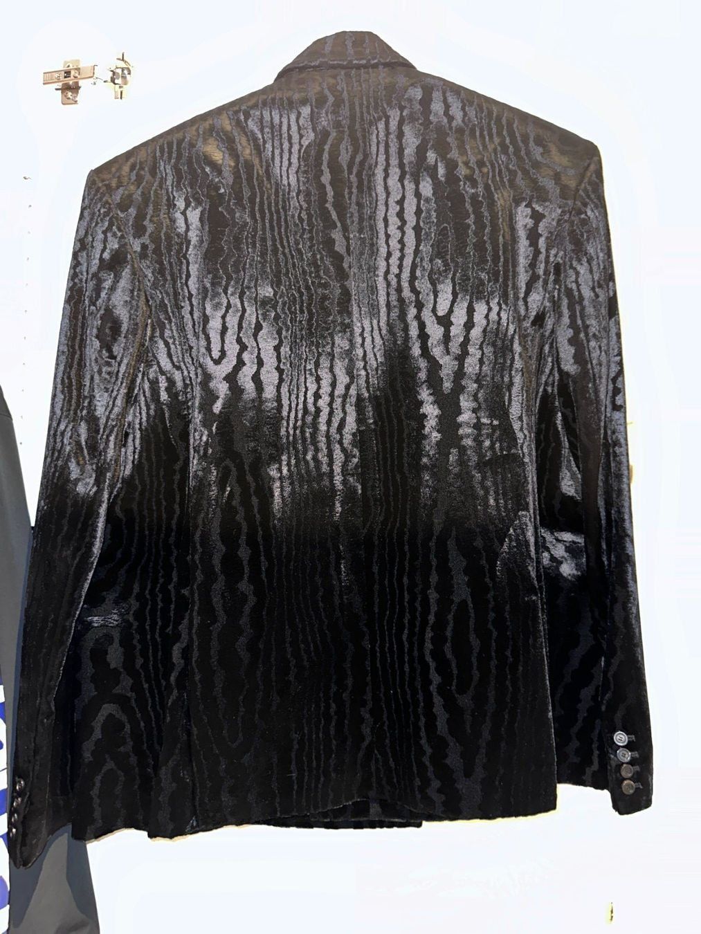 Mugler Giacche: Mugler Black Moiré Velvet Blazer Men's – Nuovo (secondo la descrizione) da Zürich venduto da ole_z2vf 3
