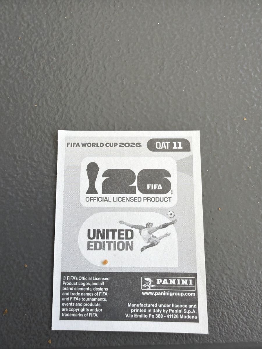 Panini Carte collezionabili: Panini WM 2026 Bild: QAT11 – Nuovo (secondo la descrizione) da Therwil venduto da Juliahengaetnee 1