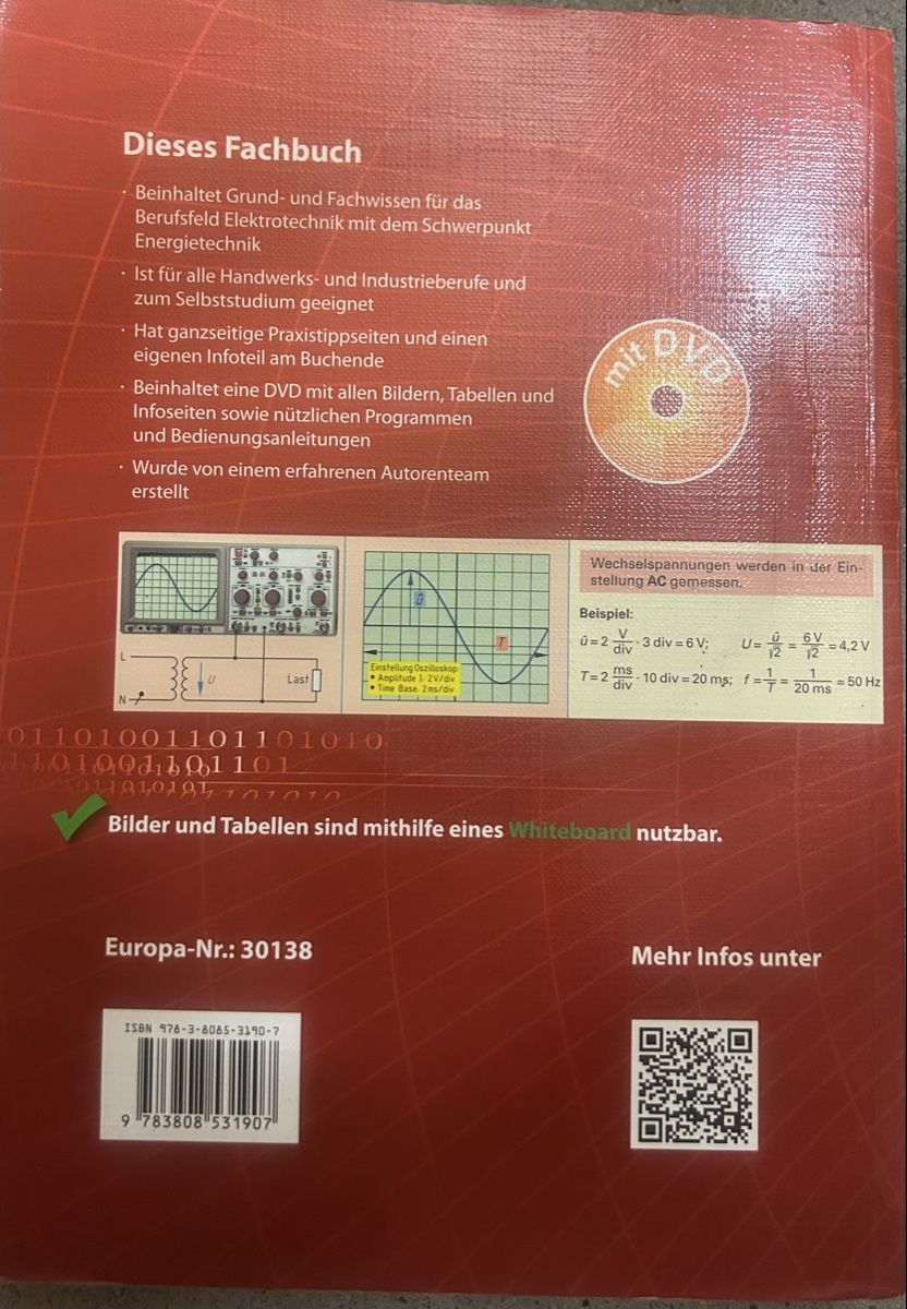Livres: Fachkunde Elektrotechnik – Neuf (Voir description) à Dietlikon par ade_sk8v 2