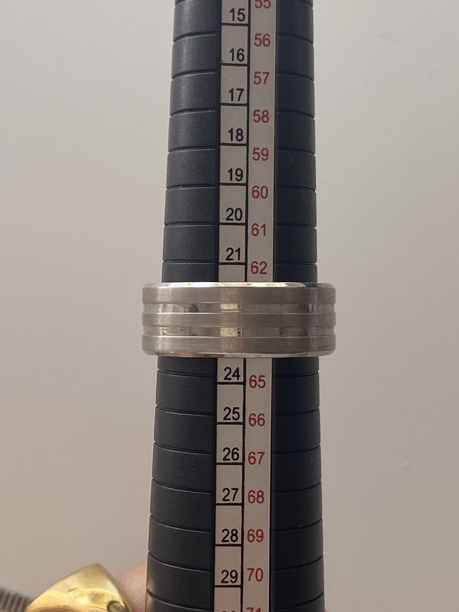 Anelli: Xenox Massive Edelstahl Silberne Band Ring – Nuovo (secondo la descrizione) da Givisiez venduto da dor_xb9k 3
