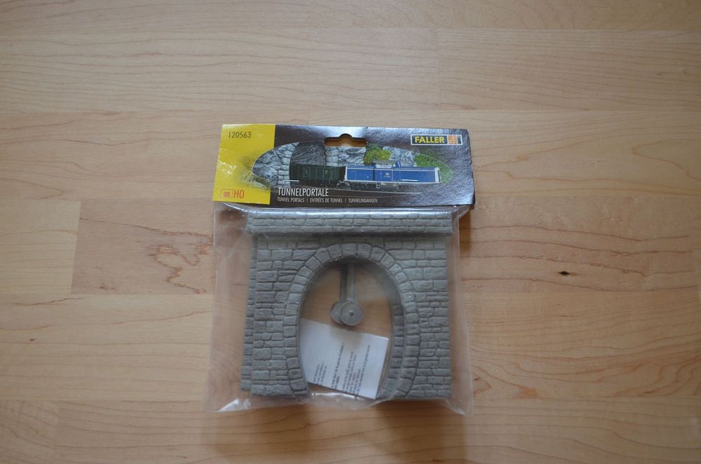 Maquette Faller 120563 - 2 Entrées De Tunnel Voie Simple, échelle HO (1/87), époque I, Neuve