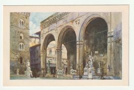 Alte Postkarte Firenze Loggia dei Lanzi