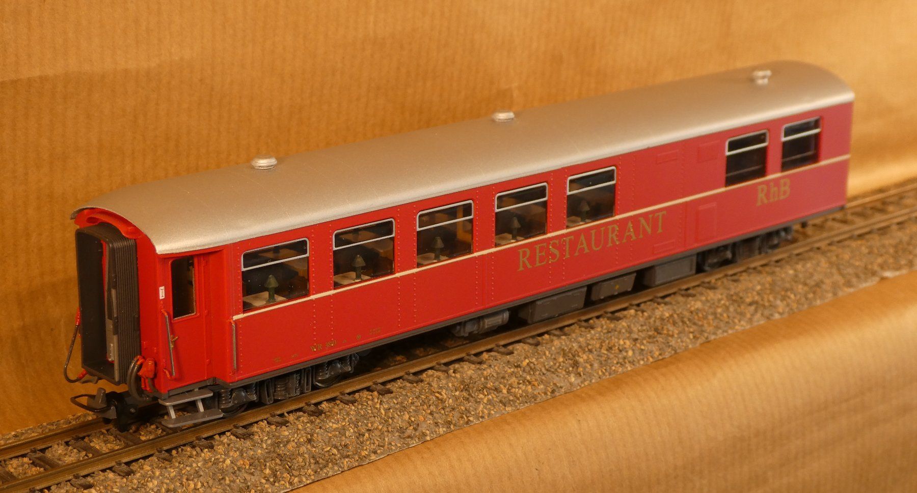 Bemo Modelleisenbahnen: Bemo RhB WR Refit-Speisewagen – Neu (gemäss Beschreibung) aus Muri b. Bern von Malagueno 5