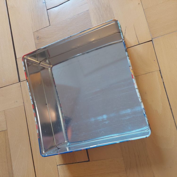 Boîte à Biscuits En Fer Blanc KOMBIUDA - 2 Tailles (grande Et Petite) - Idéale Pour Rangement, Emballage Cadeau Noël, Bonbons