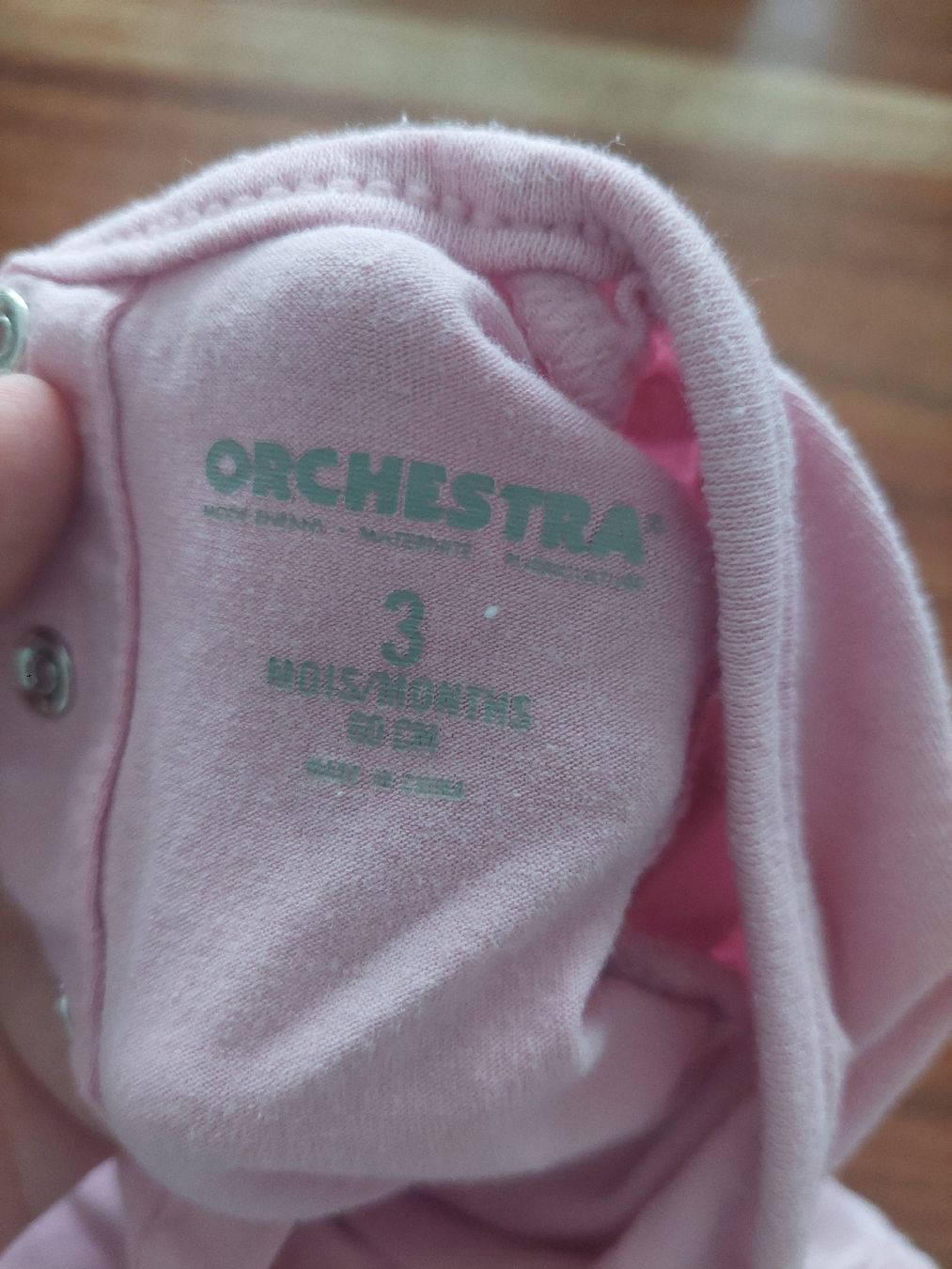 Biancheria intima: Orchestra Langarmbody Gr. 60, 3 Monate, rosa – Usato da Sissach venduto da zwwerg 4