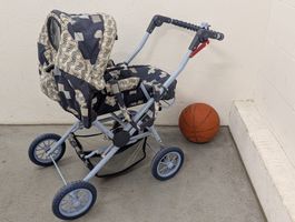 Vintage Puppenwagen aus 90er Sammlerstück für Liebhaber
