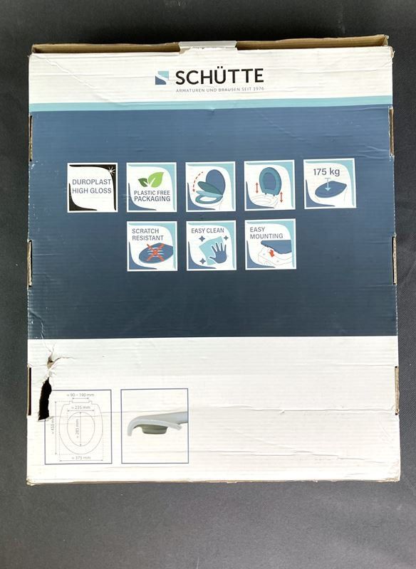 WC: SCHÜTTE | Klobrille | Wassertropfen Muster | Oval – Nuovo e nell'imballaggio originale da Wittenbach venduto da Restwert_St-Gallen 3