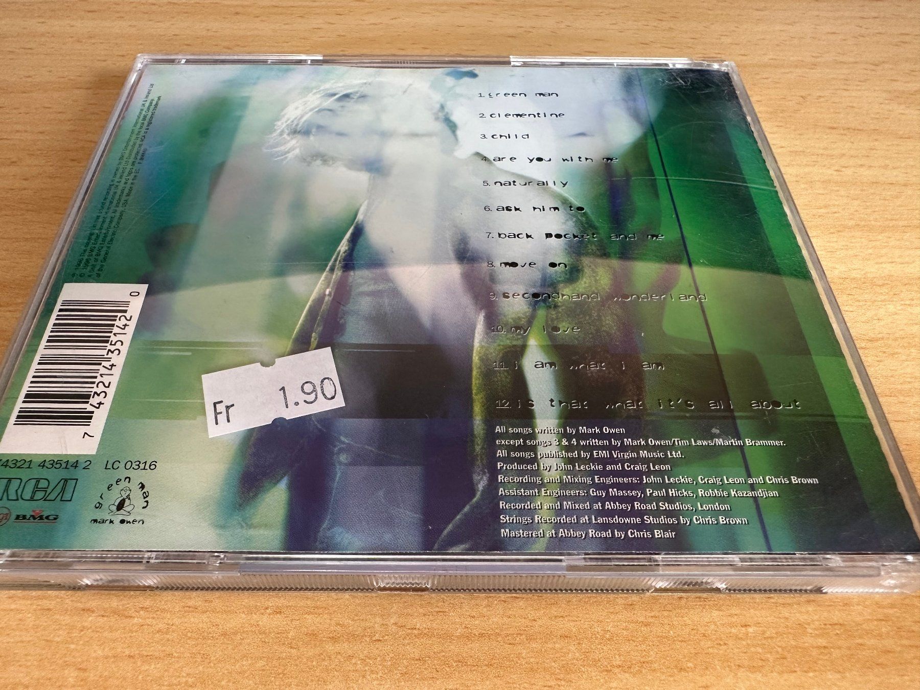 CD: Mark Owen – Green Man – Usato da Rikon im Tösstal venduto da Alpenmutz 1