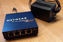 NETGEAR EN104 – 4 Port 10 BASE-T Netzwerk-Hub Ethernet