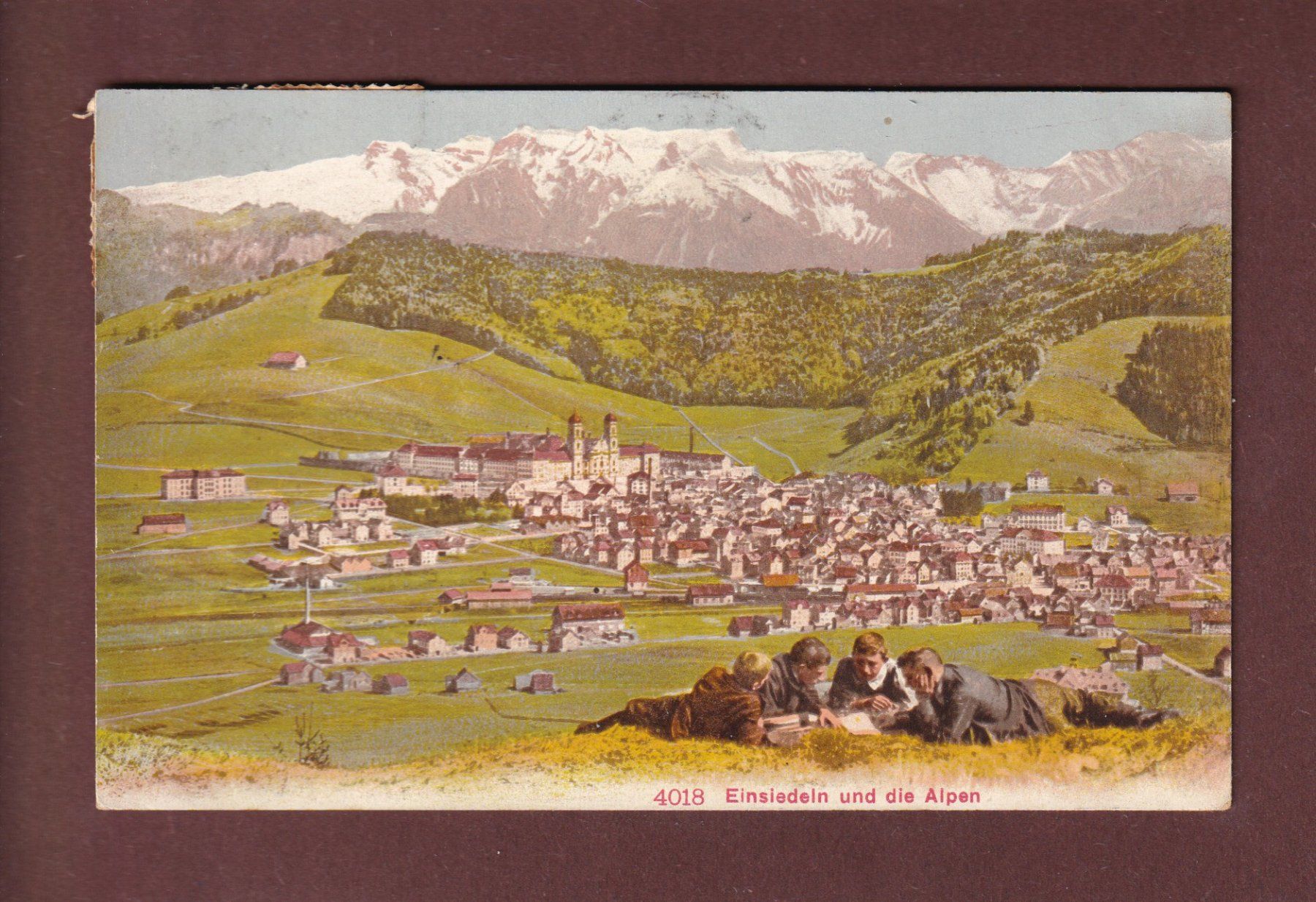 Cartoline postali: EINSIEDELN - Leute – Usato da Pully venduto da nicecards-shop