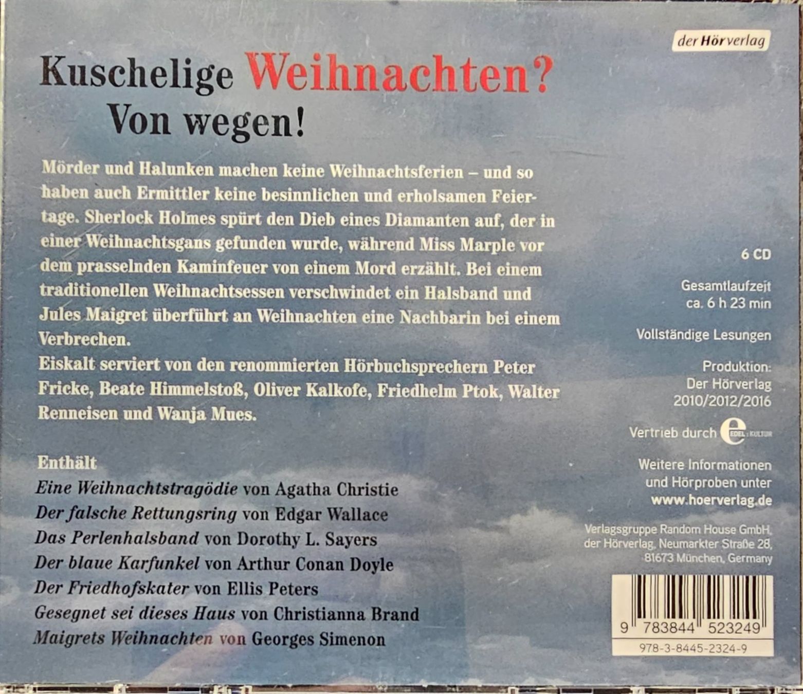 Livres audio: Die schönsten Weihnachtskrimis (6 CD Box) – D'occasion à Wahlen b. Laufen par Cg10 1