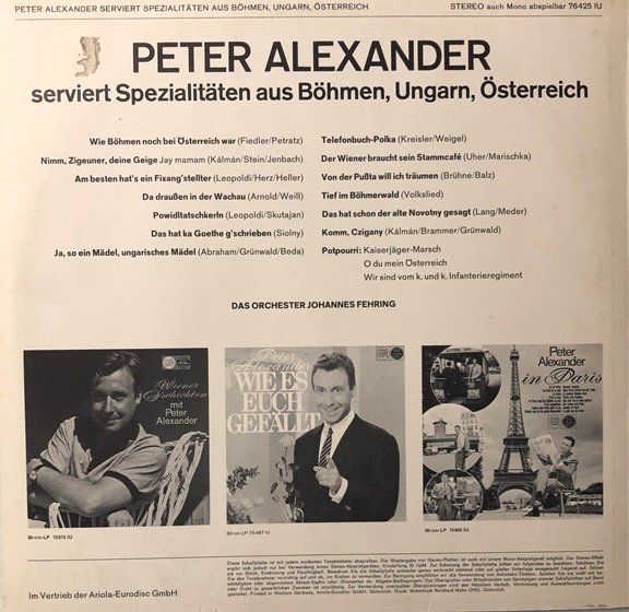 Dischi in vinile: 4x LPs Peter Alexander – Usato da Grüningen venduto da azulmarron 1