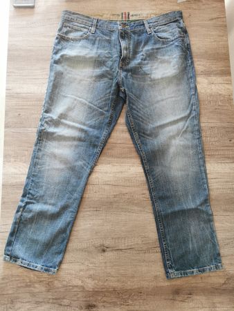 TOMMY HILFIGER REBEL SLIM STRAIGHT LEG MID RISE BLUE DENIM