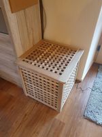 IKEA HOL Beistelltisch aus Akazienholz mit Stauraum 50 × 50