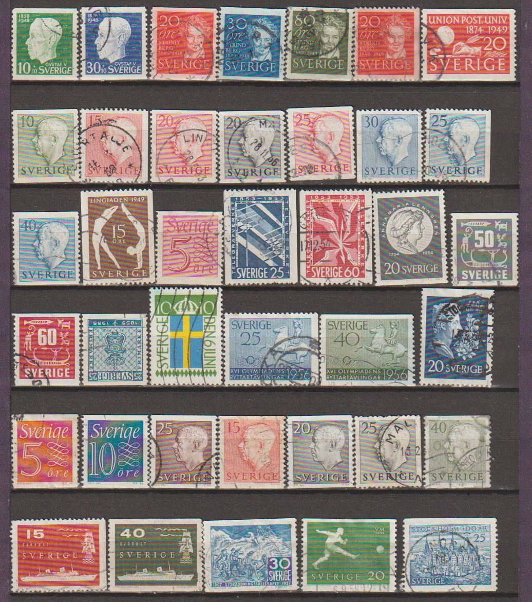Alle Briefmarken: Suede – Gebraucht aus Crans-Montana von kira56 1