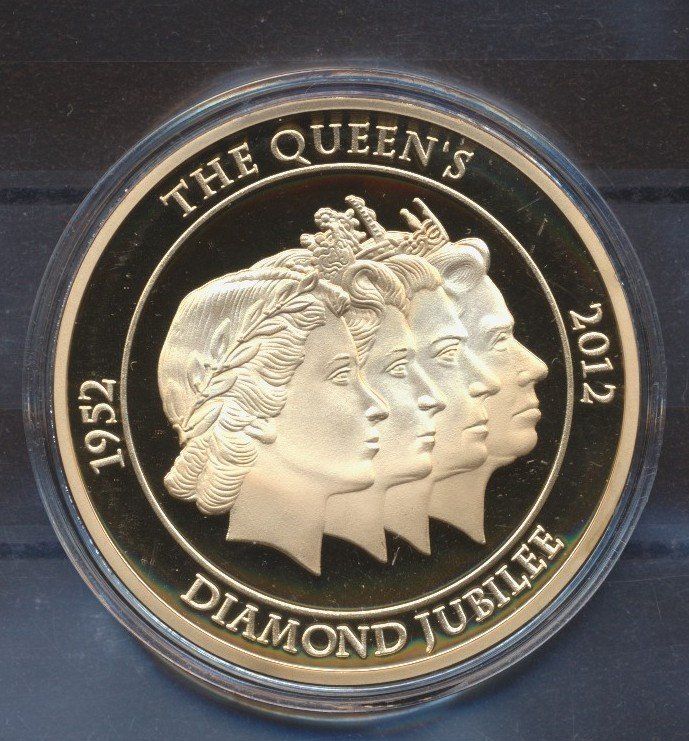 Médailles: 2012 Medaille, "The Queen's Diamond Jubilee" – Neuf (Voir description) à Winterthur par Zupogeru 1