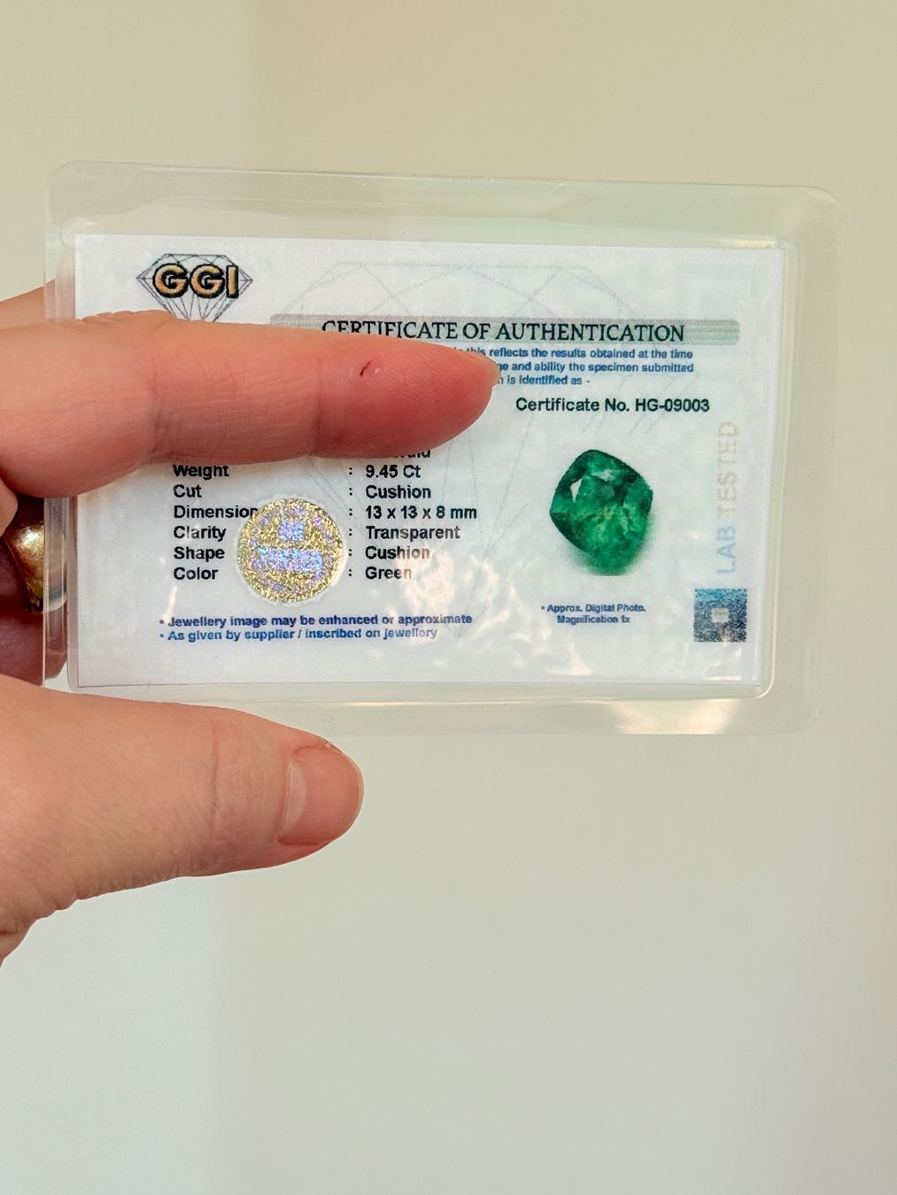 Pietre preziose: 9.45Ct Certified Cushion Cut  GemstoneA+ Quality – Nuovo e nell'imballaggio originale da Genève venduto da AWWA 5