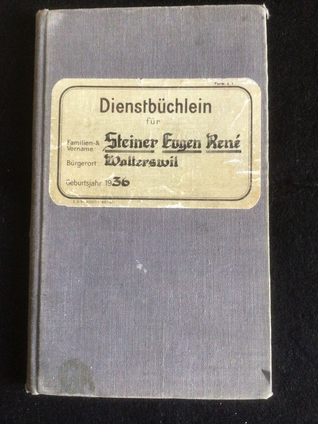 Livres: ALTES DIENSTBÜCHLEIN – D'occasion à Interlaken par wie_o-nid25
