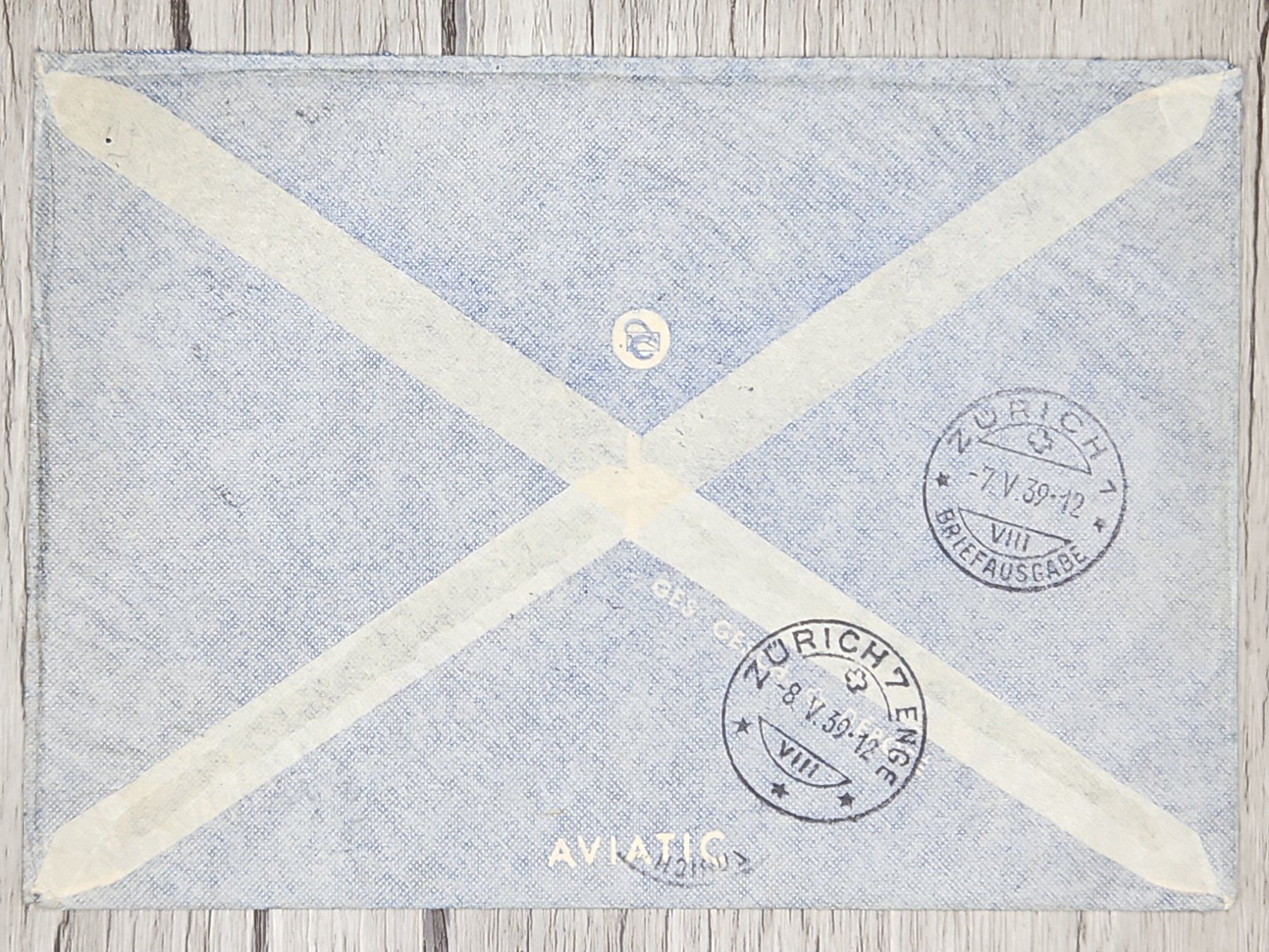 Tutti i francobolli: CL13 Enveloppe + Timbre Suisse 1939 – Usato da Cousset venduto da Patrick_Collections 1