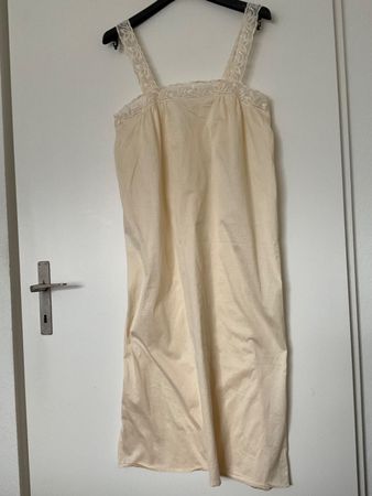 HANRO 100% feine Baumwolle Nachthemd Gr S NEU mit Spitze