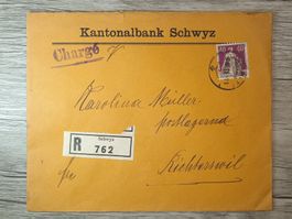 TR48 Enveloppe + Timbre Suisse 1928