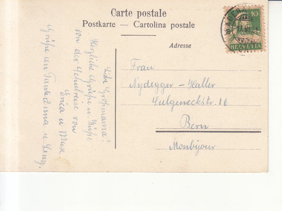 Cartoline postali: Amsteg 1921 – Usato da Bürglen TG venduto da StampGraf 1