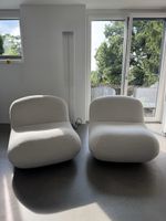 2x Gubi Pacha White Boucle Armchairs