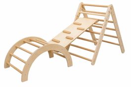 Montessori Kletter-Set 3-teilig — Dreieck, Bogen, Rampe