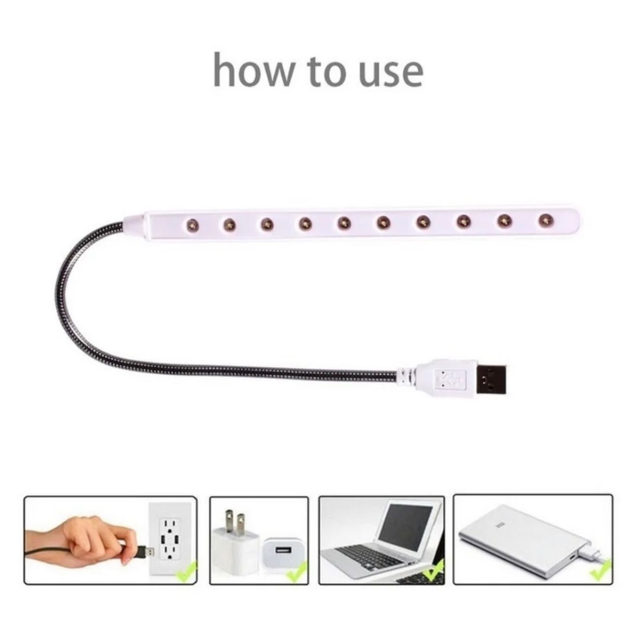 Lampen: USB 5V LED Lesen Lampe Schwarz – Neu (gemäss Beschreibung) aus Biberist von ShopSoltan 1