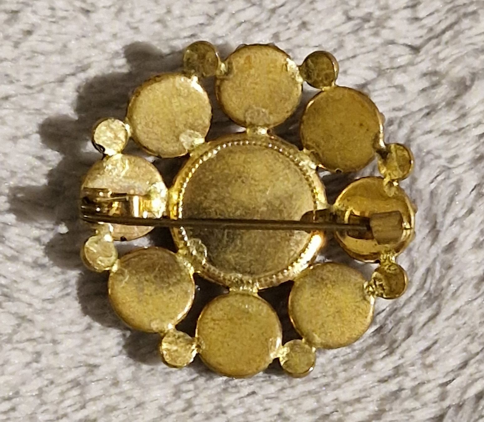 Broschen & Nadeln: Vintage Brosche Opalin-/ Opalit- Opalglas & Messingfassung – Gebraucht aus Zürich von silver-team 4