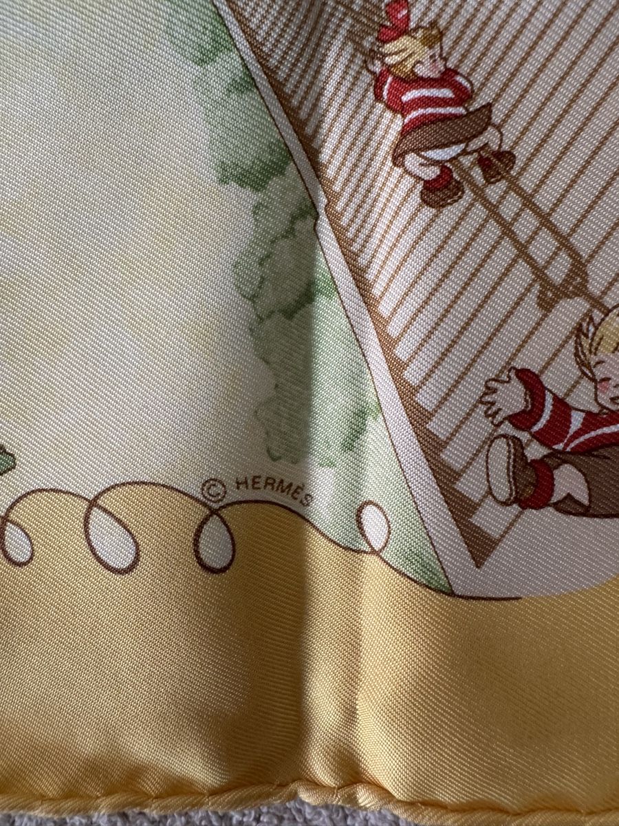 Hermès Foulard & Sciarpe: Hermès gavroche Les Triplés – Nuovo e nell'imballaggio originale da Genève venduto da Allisgood 8