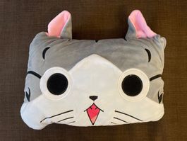 Fleecedecke /  Kissen mit Katzensujet NEU