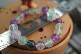 Fluorite        Edel  ca 10mm     Armband     Ab 1.-(1)