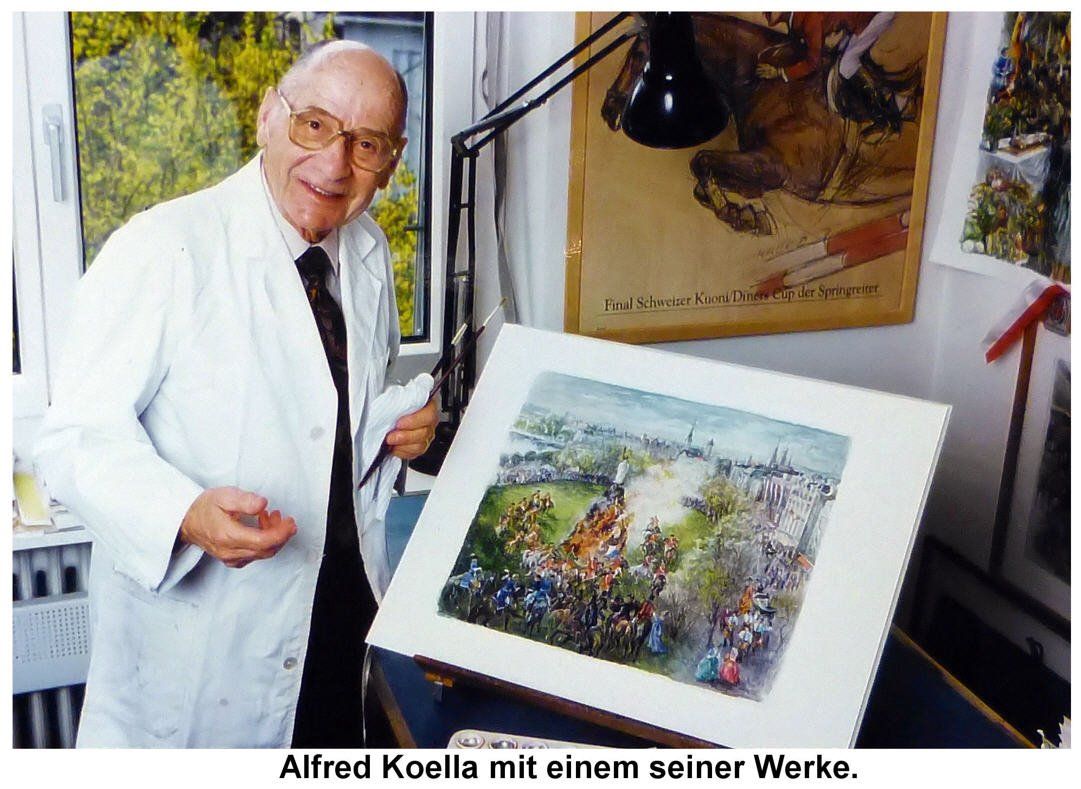 Grafiken & Lithographien: Lithographie Sächsilüüte Alfred Koella – Gebraucht aus Zürich von Engel620 4