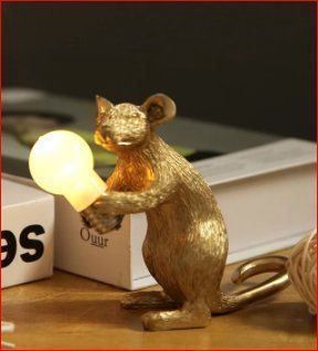 Lampade: Maus LED-Nachtlicht goldfarbig – Nuovo e nell'imballaggio originale da Burgdorf venduto da XJ6