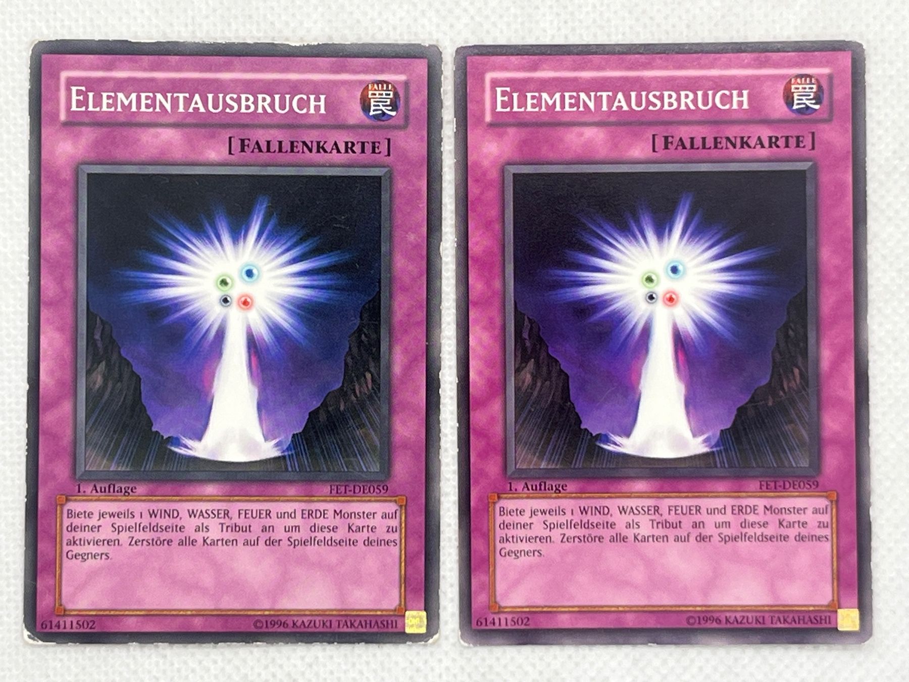 Yugioh Carte collezionabili: Yu-Gi-Oh! Elementausbruch FET-DE059 Deutsch Common 1. Auflag – Usato da Hinterkappelen venduto da Kim1992