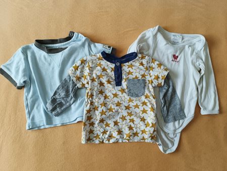 Baby Set Gr 68 Shirts und Langarm Body