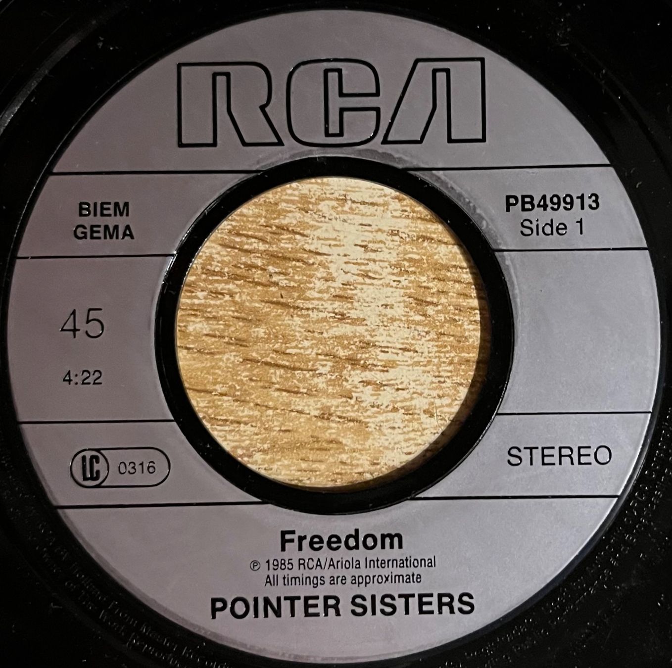 Dischi in vinile: POINTER SISTERS - FREEDOM – Usato da Bussigny venduto da vinyl-pas-cher 2