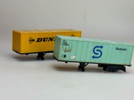 HR-Lima zwei Containersattel Dunlop Seatrain defekt