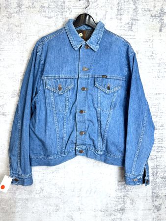 VINTAGE WRANGLER RANCH "REMOVABLE LINING" DENIM JACKET SZ:46