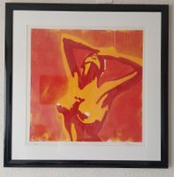 Lithographie Rote Frau,  Nr. 209/330