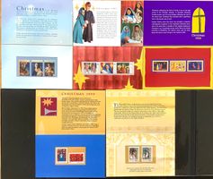 Australien 1996 - 2001 / 5 Briefmarken Folder Weihnachten **