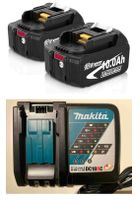 2x 18V/10Ah 180 Wh Ersatz Akku + Makita Single Port DC18RC