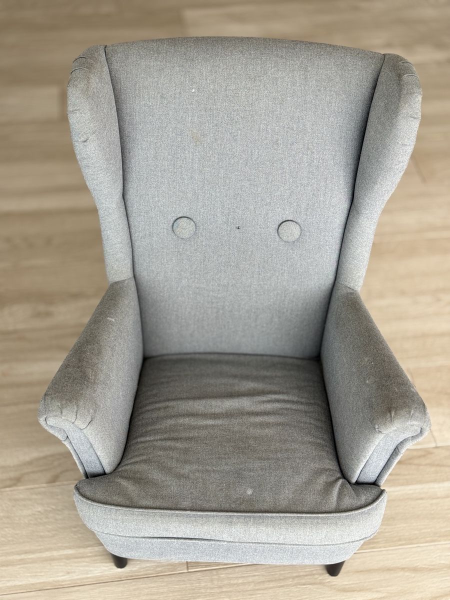 Ikea Poltrone: IKEA STRANDMON Kindersessel, Vissle grau – Usato da Reinach AG venduto da Peter_TT 1