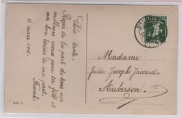 Ansichtskarte 13.III.16 mit Vorläufer Rasierklingenstempel