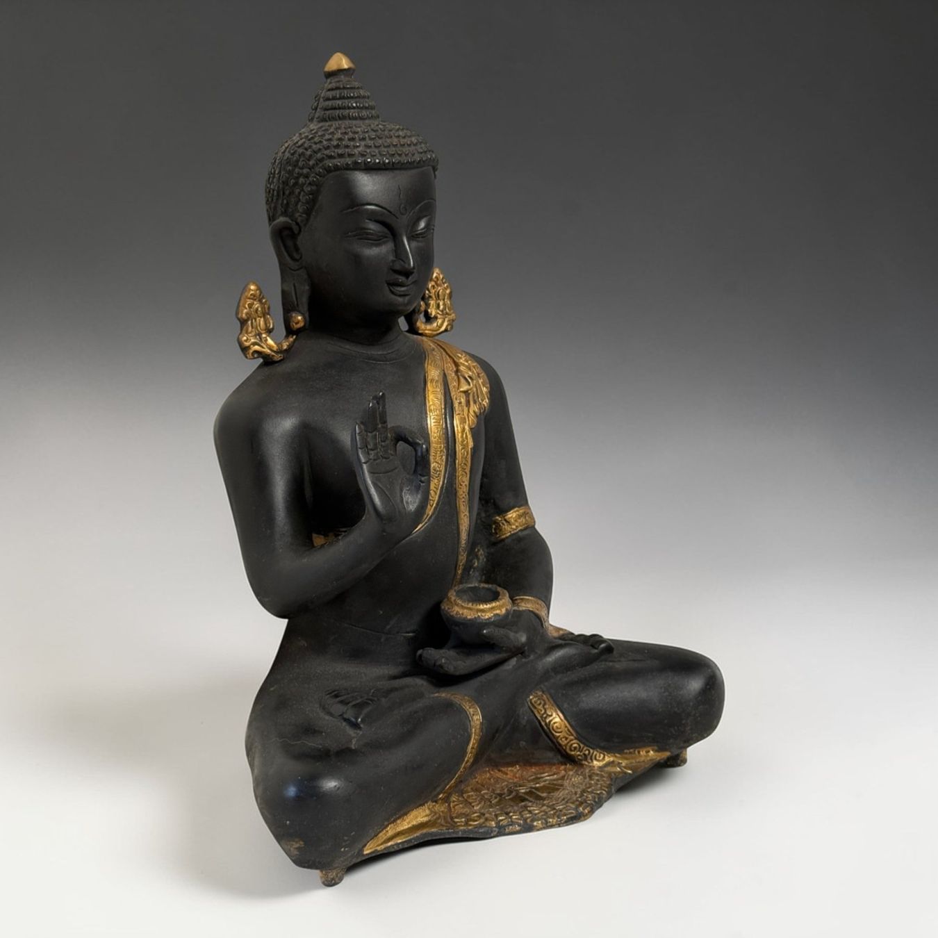 Sculture & Statue: Buddha Bronze Figur mit lehrender Geste 33cm Tibet Nepal – Usato da Hilpoltstein venduto da asienlifestyle888 4